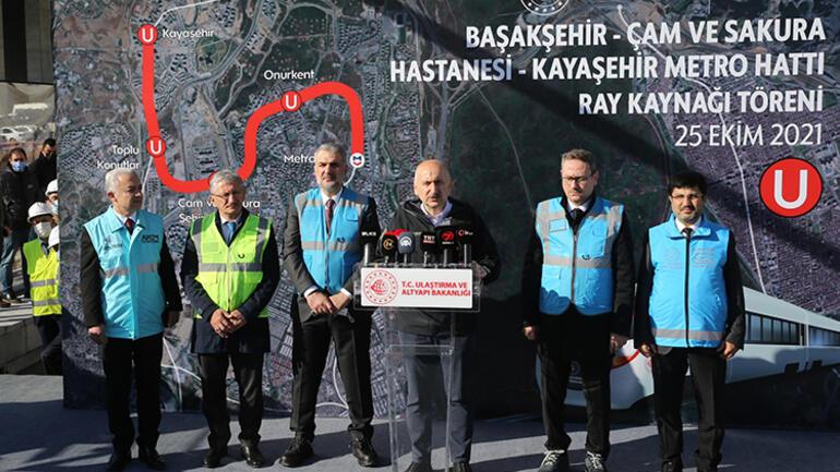 Başakşehir-Kayaşehir Metro Hattının Yüzde 72si Tamamlandı