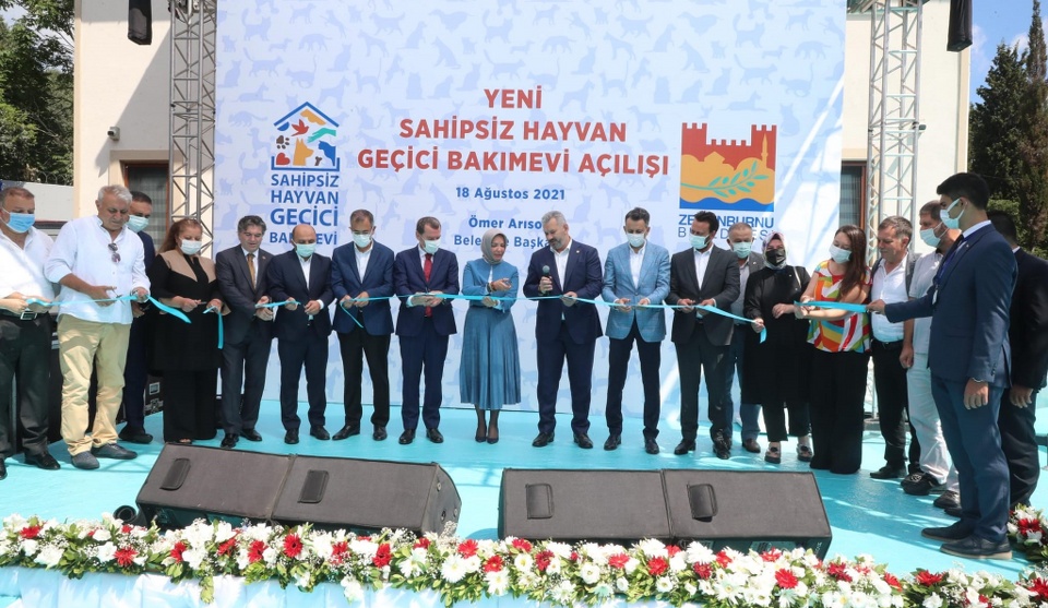 ZEYTİNBURNUNDA SAHİPSİZ HAYVAN GEÇİCİ BAKIMEVİ YENİLENEREK HİZMETE AÇILDI