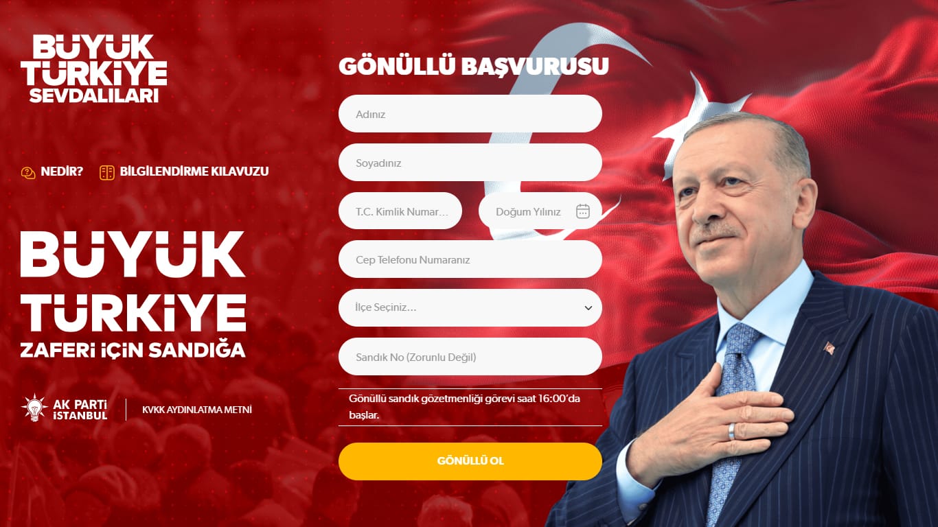 AK Parti İstanbul'dan Sandıklarda Gönüllü Daveti