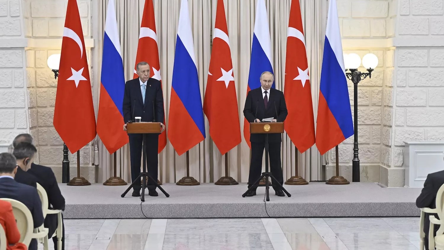 Cumhurbaşkanımız Erdoğan, Rusya Devlet Başkanı Putin İle Ortak Basın Toplantısı Düzenledi