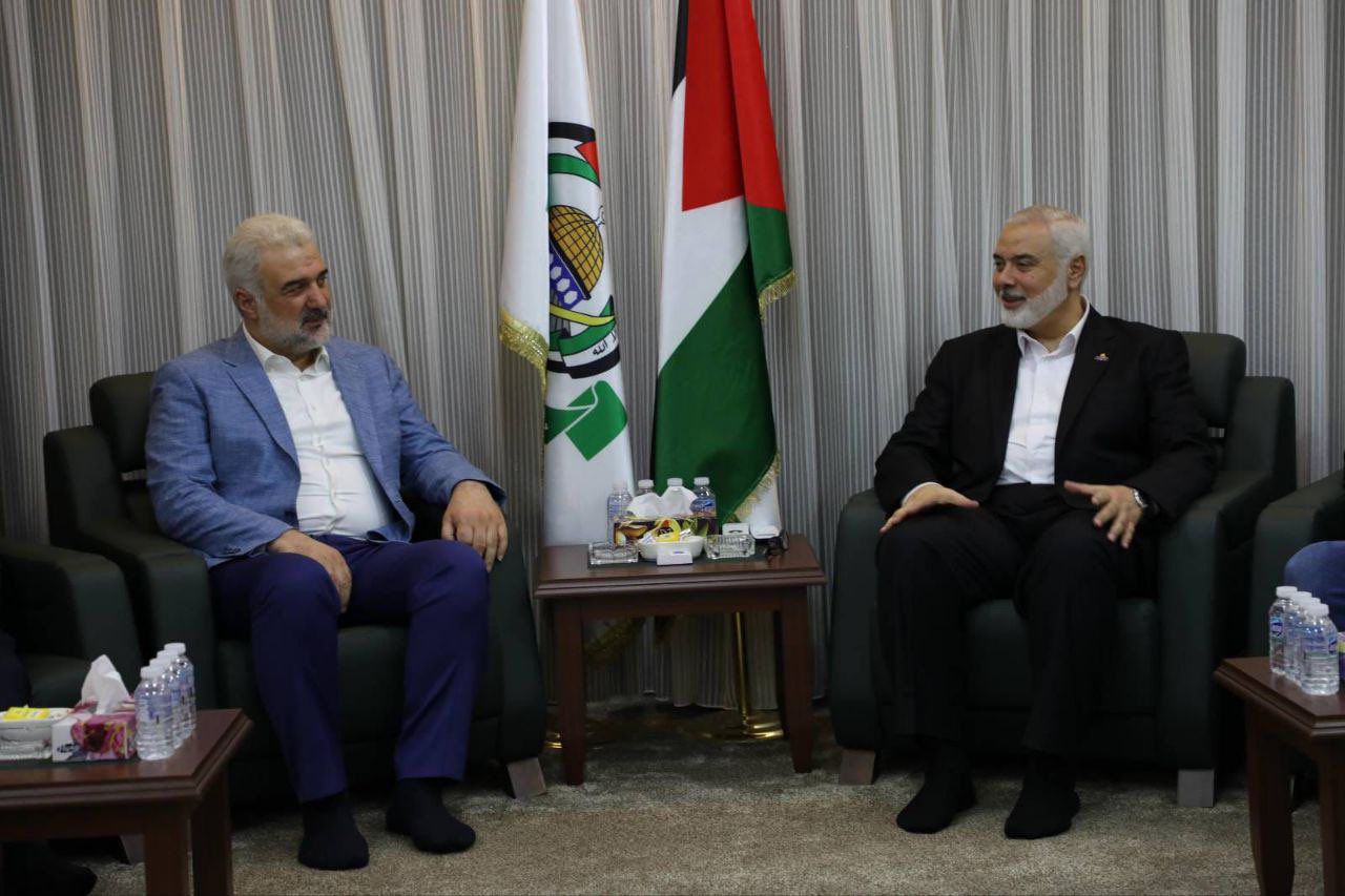 İl Başkanımız Osman Nuri Kabaktepe, Hamas Lideri Heniyye ile Görüştü