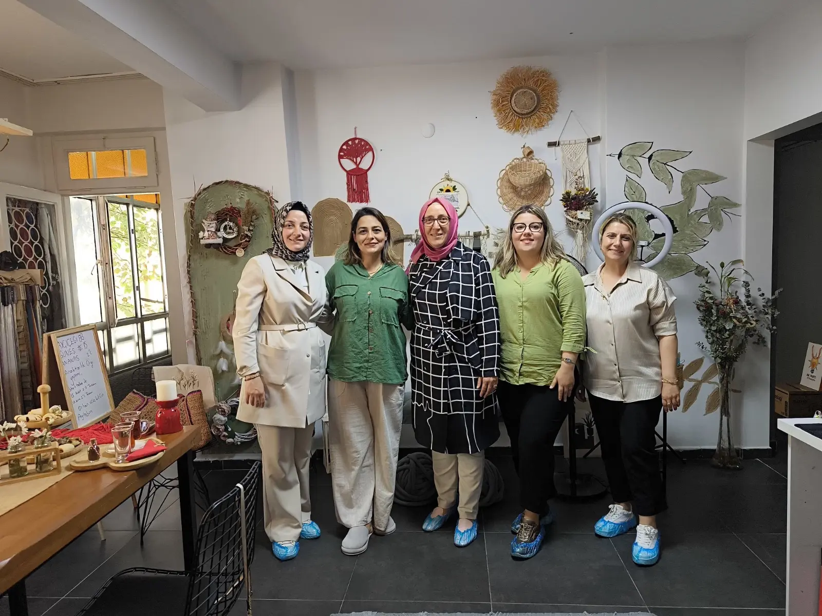 Girişimci kadınlara destek ziyareti