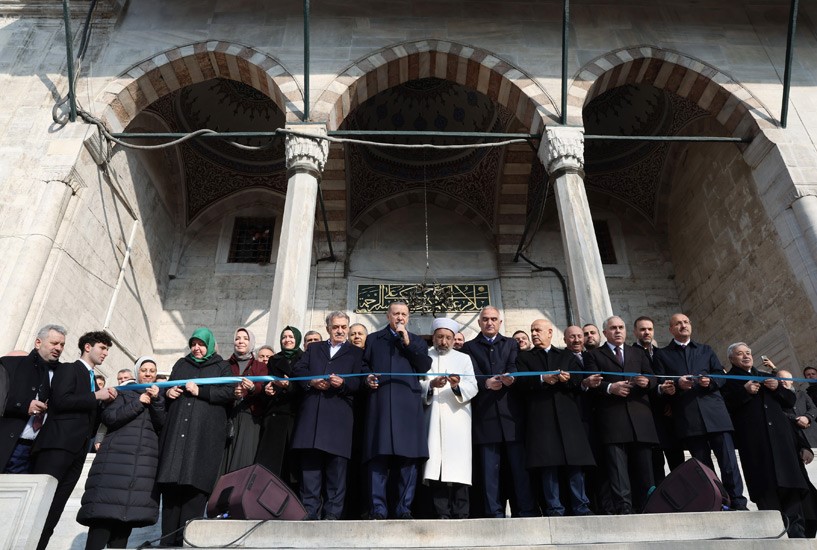 Cumhurbaşkanı Erdoğan, Restorasyonu Tamamlanan Yeni Camii'nin Açılışını Gerçekleştirdi