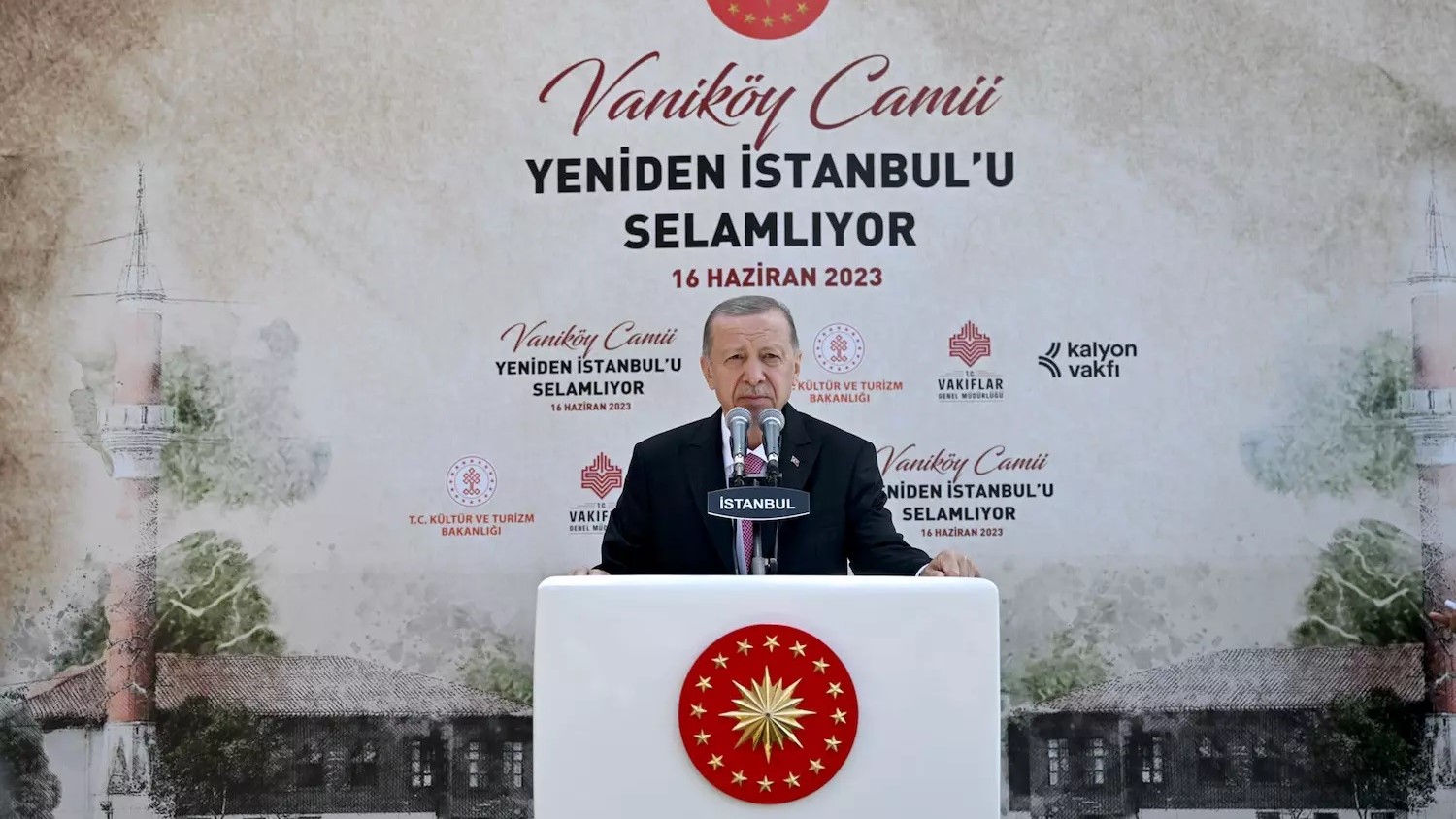 Cumhurbaşkanımız Erdoğan, Vaniköy Camisi'nin Resmi Açılışında Konuştu