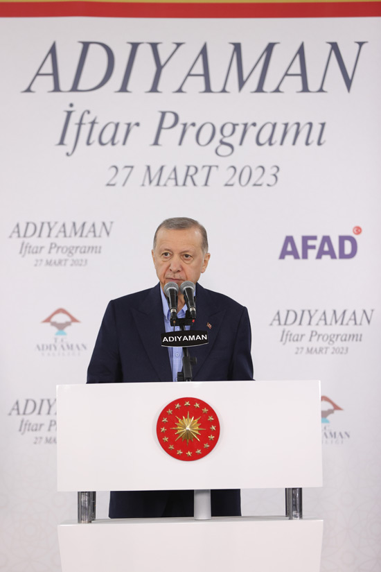 Cumhurbaşkanımız Erdoğan, Adıyaman'da Depremzedelerle İftar Programında Konuştu