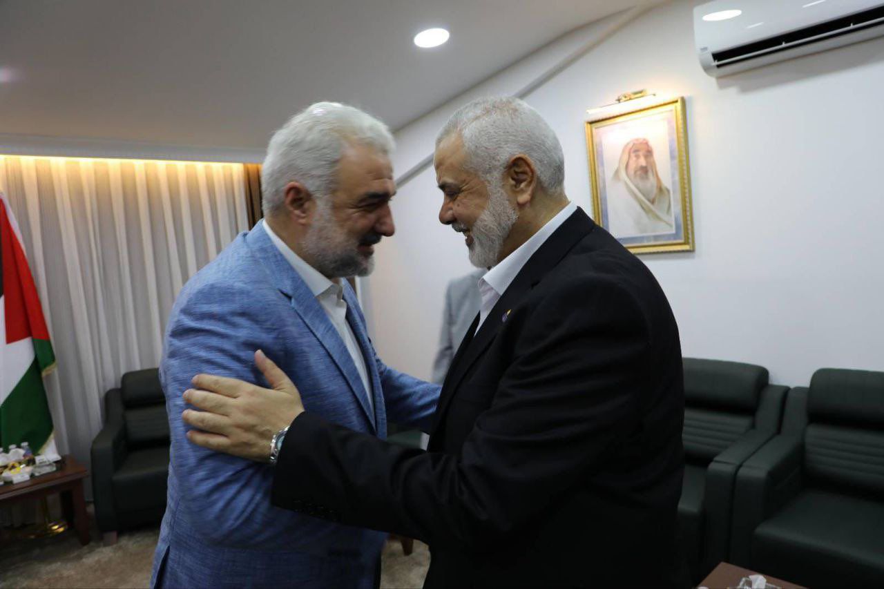 İl Başkanımız Osman Nuri Kabaktepe, Hamas Lideri Heniyye ile Görüştü