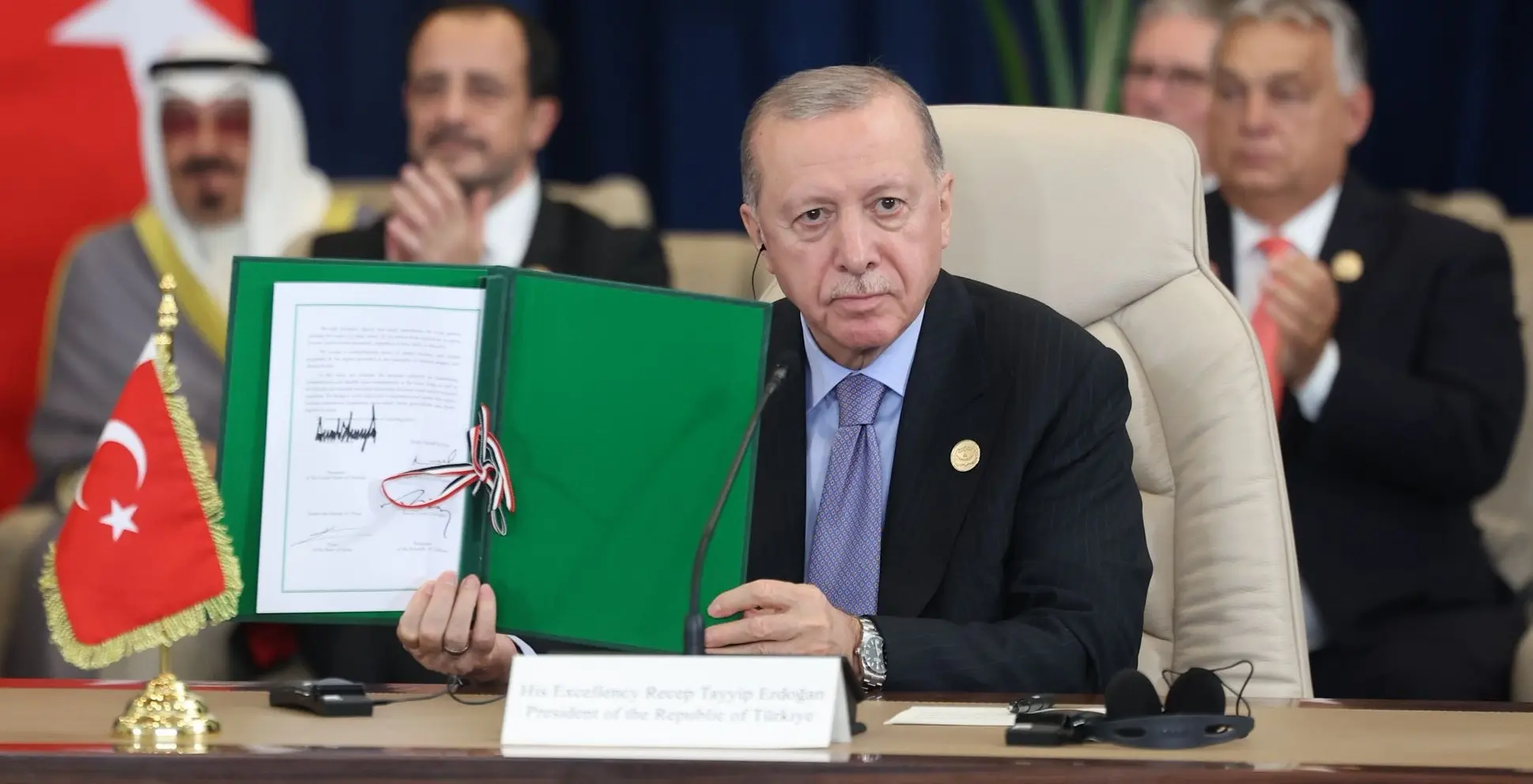 Cumhurbaşkanı Erdoğan, Mısır’da “Barış için Şarm El-Şeyh Zirvesi”ne katıldı