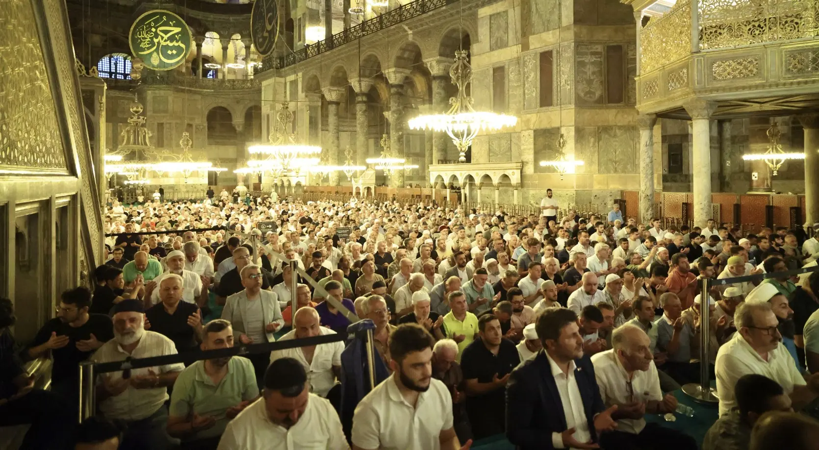 Ayasofya’nın ibadete açılışının 5. yılında dualar tüm mazlumlar için yükseldi